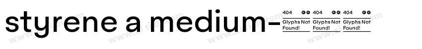 styrene a medium字体转换